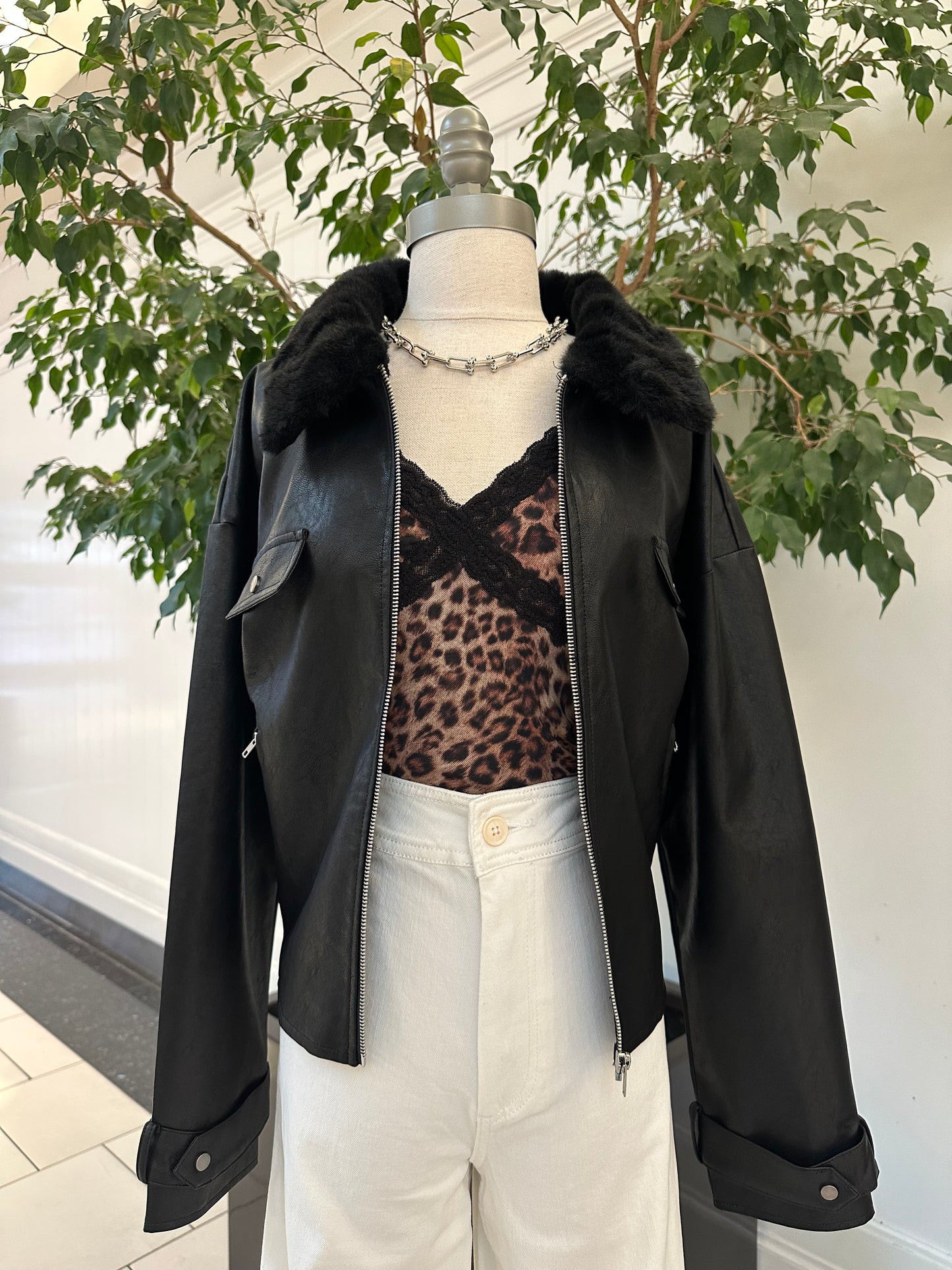 Trendy Upgrade Leather Jacket