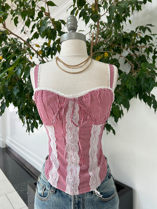 Love In Gingham Top