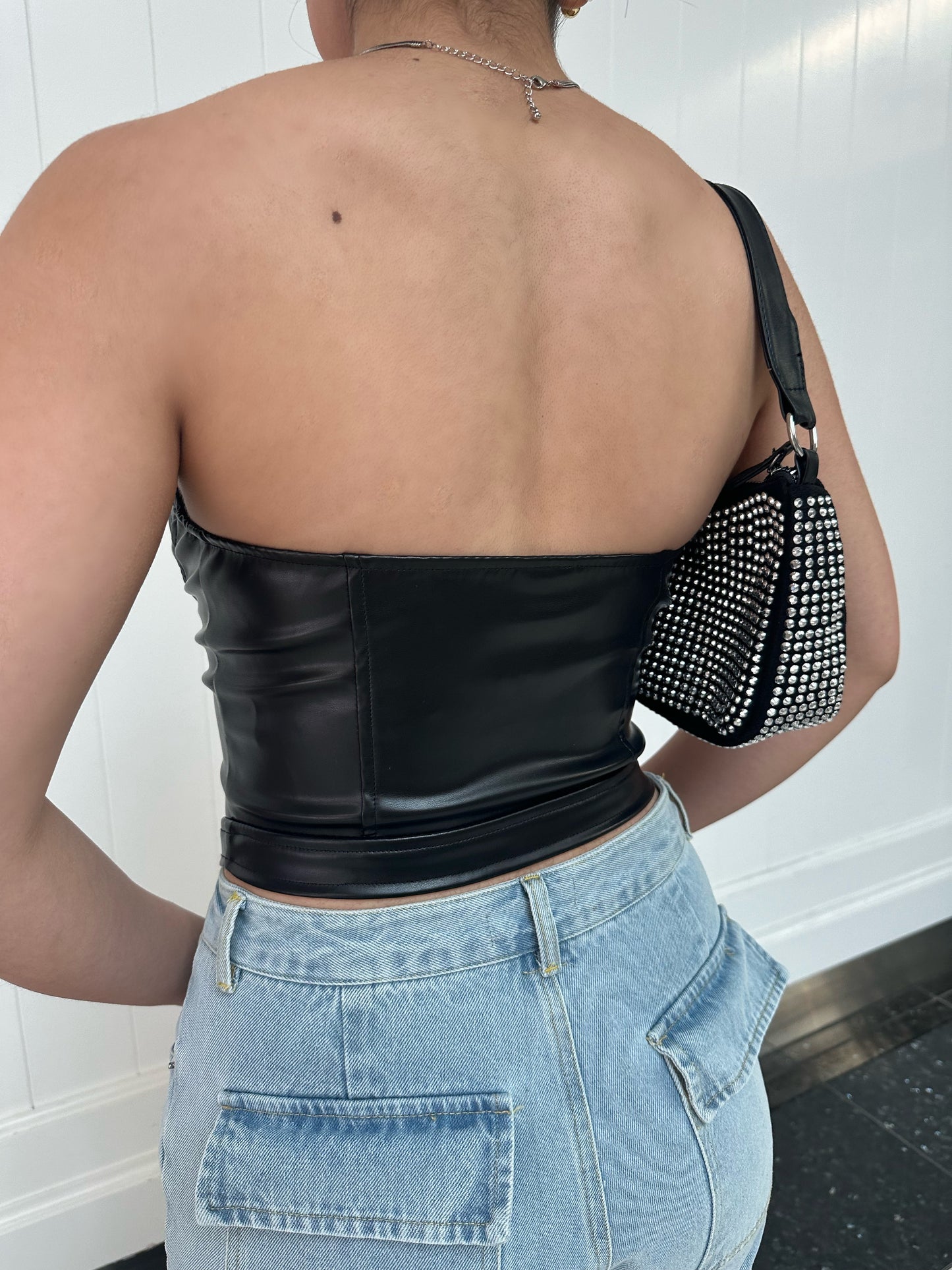 Leather Behavior Top