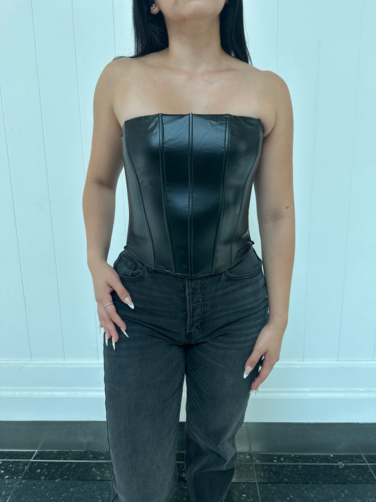 Keeping It Hot Leather Top