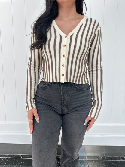 Fall Edition Striped Cardigan