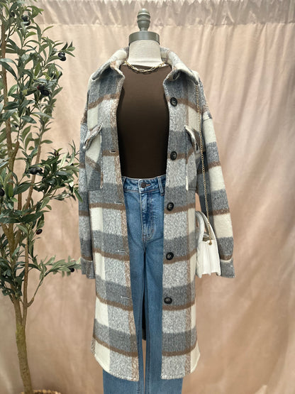 Meet Cozy Plaid Coat