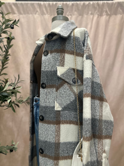 Meet Cozy Plaid Coat