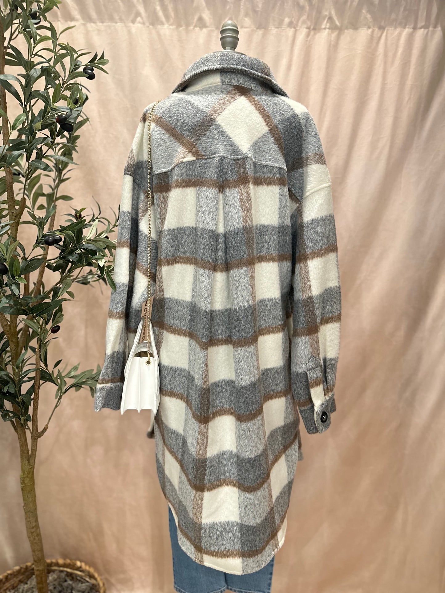 Meet Cozy Plaid Coat