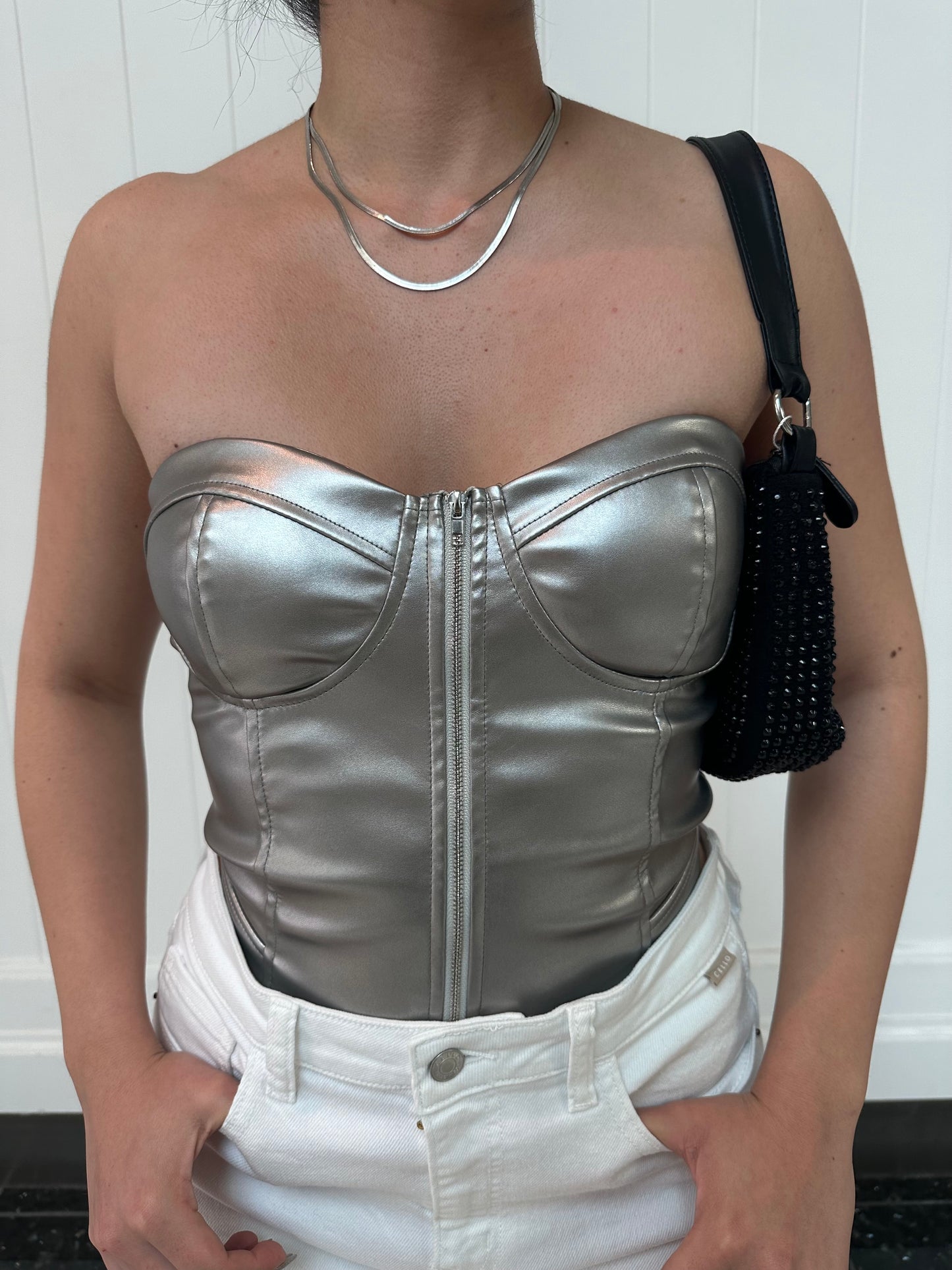 Leather Behavior Top