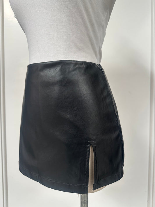 Leather Chic Mini Skort