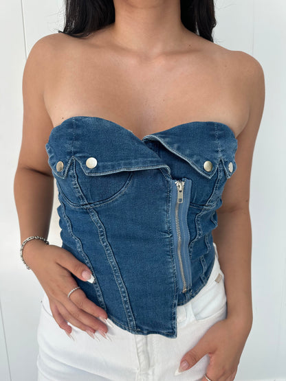 Denim Era Top