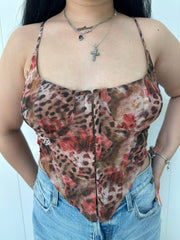 Leopard Obsession Mesh Top